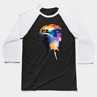 Eagle Bird Wild Nature Animal Colors Art Baseball T-Shirt